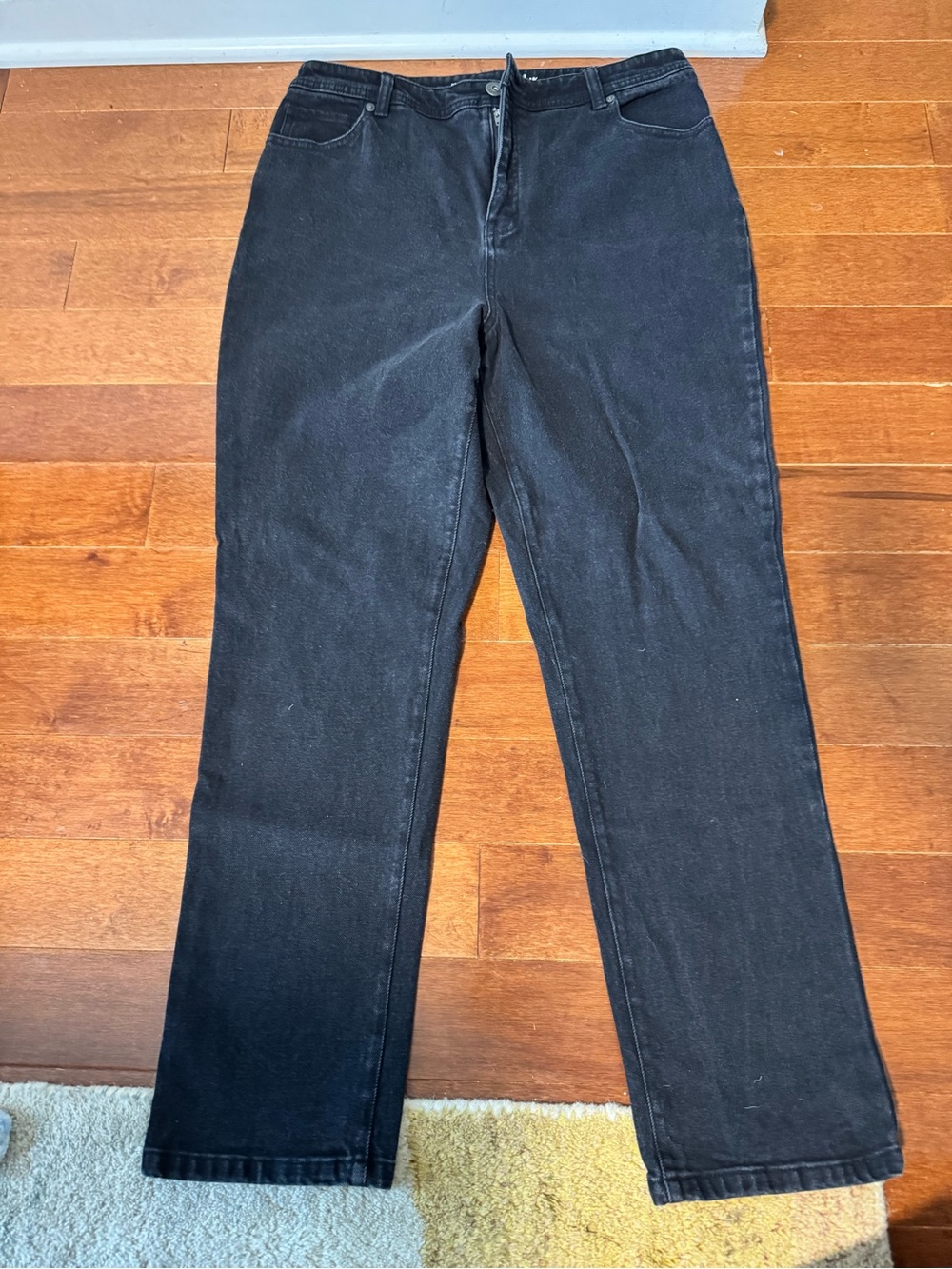 Style & Co. Black Straight-Leg Jeans